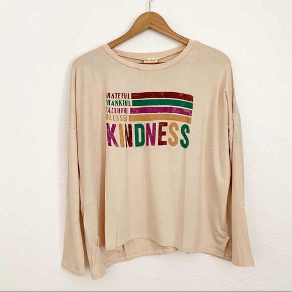 Kindness Print Oversized Knit Top - Picture 8 of 10